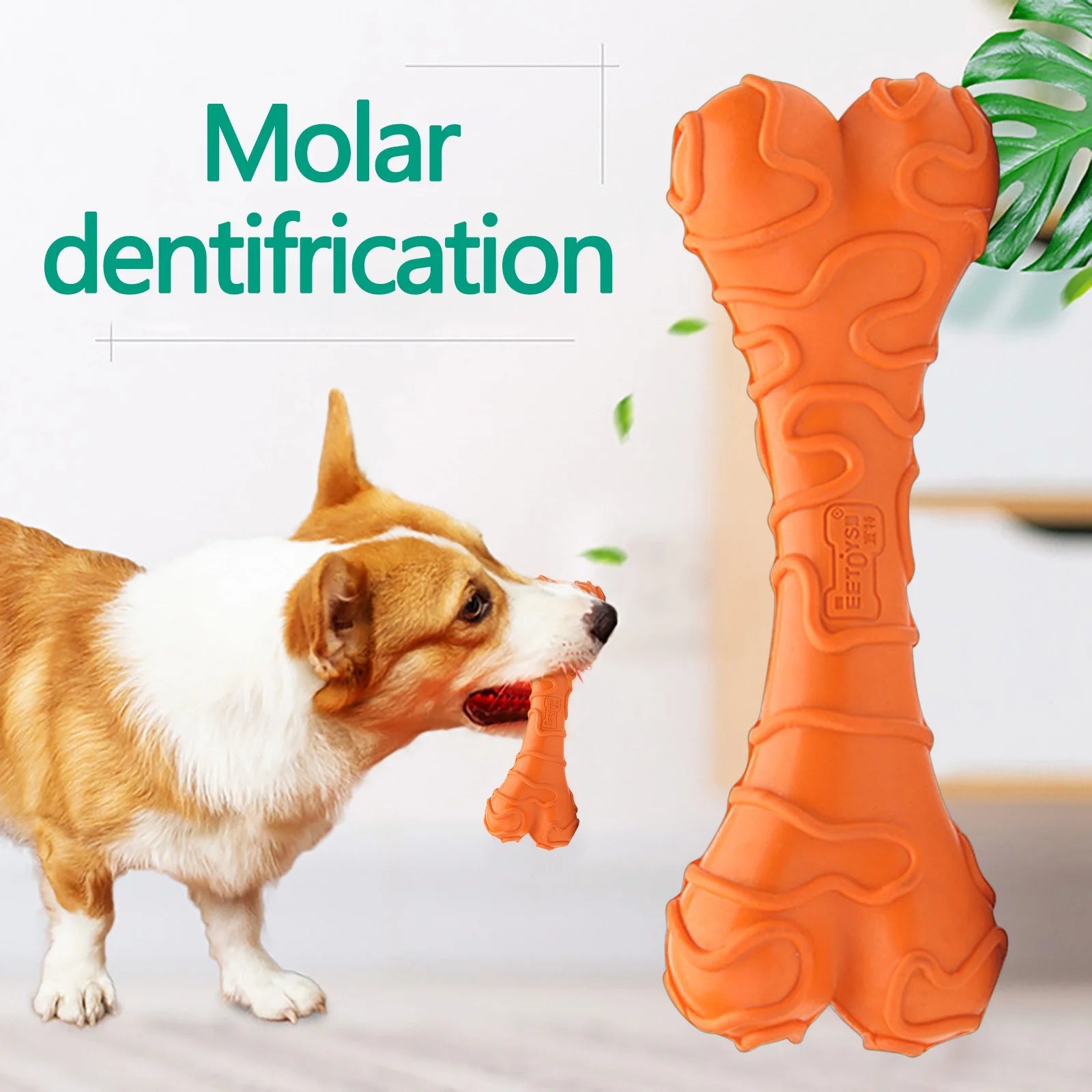 Cleaning Supplies 2023 Dog Toys, Rubber Teeth, Cheese Bones, Clean Teeth, Pet Chew Toys.